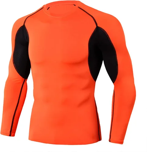 RTRDE Camisas de manga larga para hombre, secado de yoga, fitness, impresión, suave, camiseta deportiva, básquetbol, ajustada, camiseta