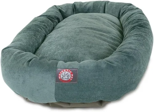 Vista 45 de Majestic Pet Cama para perros calmante de microterciopelo de 24 pulgadas, lavable – Cama redonda suave y acogedora para perros con soporte