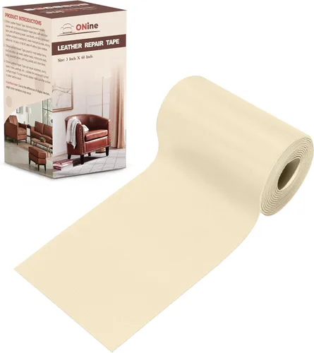 Vista 83 de Cinta de reparación de piel de 3 x 60 pulgadas, parche autoadhesivo de reparación de piel para sofás, muebles, asiento del conductor (color negro)