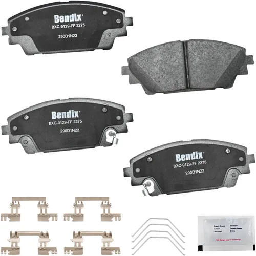 Vista 158 de Pastillas de Freno Delanteras Cerámicas Bendix Priority1 CFC430A para Modelos Selectos INFINITI G35, I30, Nissan 350Z, Altima, Juke, Maxima, Sentra