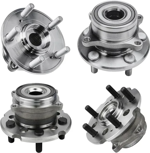 Vista 41 de Detroit Axle - Kit de 4 piezas de manguetas de dirección para Honda Civic 2006-2011, 2 manguetas de dirección delanteras y bujes de ruedas