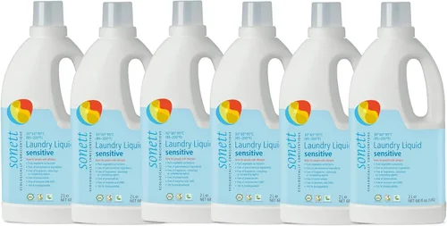 Vista 8 de Sonett - Detergentes líquidos orgánicos para ropa, lavanda (6 unidades) para todos los textiles certificados cultivados orgánicamente