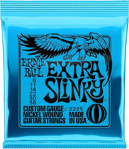Vista 2 de Ernie Ball 2225 Extra Slinky 8-38 (paquete de 3)