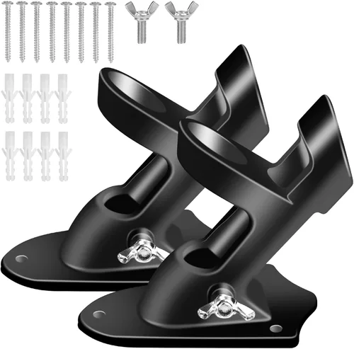 Vista 13 de BONWIN - Soportes para mástil de bandera de 1 pulgada con accesorios para montaje en pared de casa, diámetro interior de 1 pulgada, dos posiciones