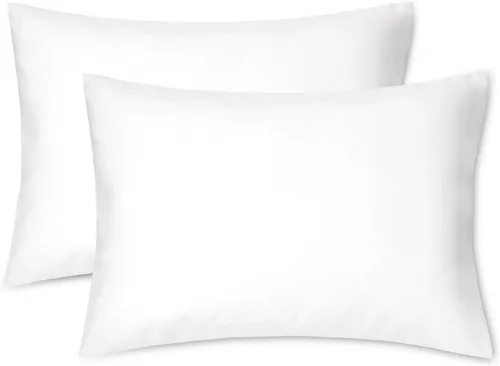Vista 21 de EXQ Home Juego de 2 fundas de almohada de viaje con cremallera de 13 x 18 pulgadas, fundas de almohada pequeñas para almohadas de bebé de 12 x 16