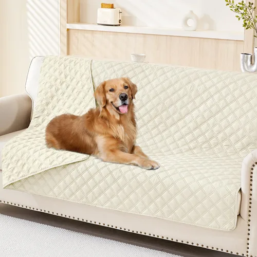 Vista 95 de Smiry Funda impermeable para cama de mascota, suave y lavable, para cama, sofá, reversible, perros pequeños, medianos, grandes, gatos, diseño