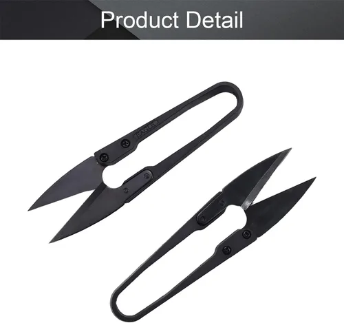 Vista 4 de Utoolmart Tijeras de corte de costura de 4.134 in para bordar, hilo de pescar, cortador de cuentas azul, 2