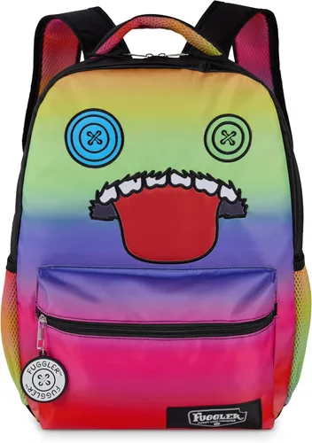 Vista 10 de AI ACCESSORY INNOVATIONS K-Pop Demon Hunters - Mochila de 16 pulgadas para niñas, con un Derby de cara grande con orejas 3D y bordado, dije de bolsa