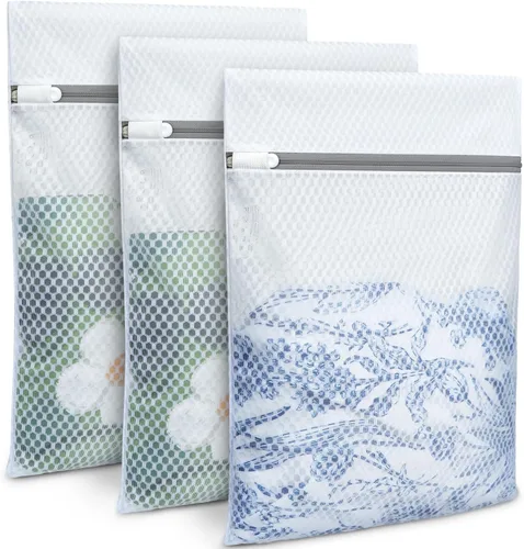 Vista 6 de BAGAIL Bolsas de lavandería de malla para ropa interior íntima y delicada, juego de 7 piezas (1XL, 2L, 2M, 2 bolsas para sujetadores)