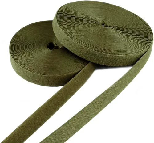 Vista 71 de Cinta de gancho y bucle cosible de 1 pulgada de ancho, color gris oscuro, no adhesiva, longitud de 1 yarda, cinta de gancho y bucle de nailon gris