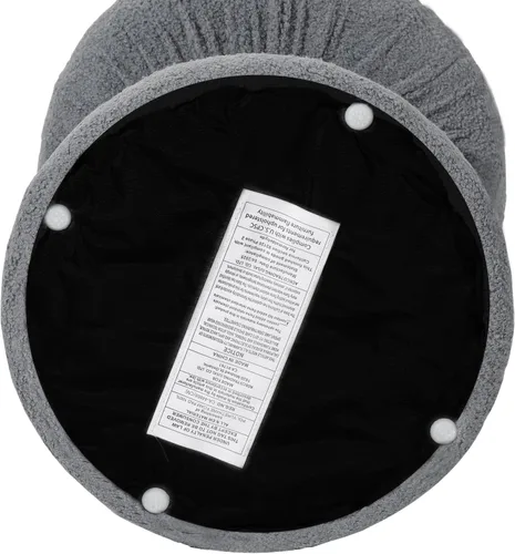 Vista 7 de Joveco Reposapiés otomano,Taburete de pie de seta,Taburetes de tocador tapizados de terciopelo de peluche