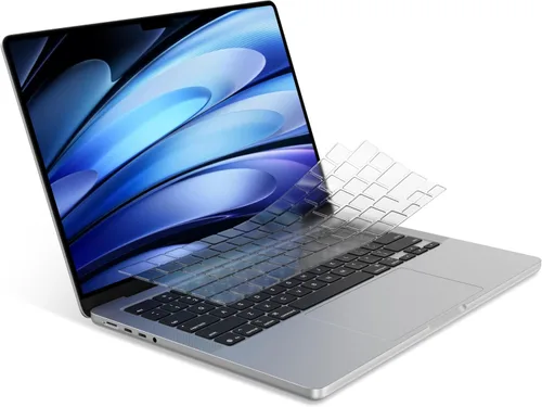Vista 11 de Protección de teclado premium Soonjet, cubierta ultra delgada para teclado para 2025 2024 2023 2022 2021 M5/M4/M3/M2/M1 Pro/Max MacBook Pro 14/16