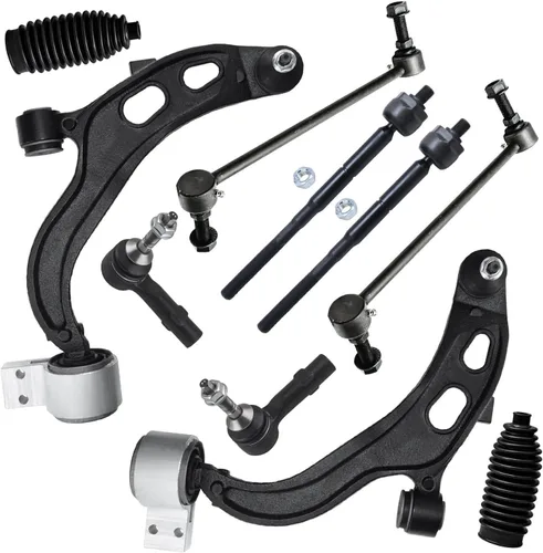 Vista 438 de Detroit Axle - Kit de suspensión delantera de 10 piezas para Hyundai Accent 2006-2011, 2 brazos de control inferiores, 4 barras de acoplamiento