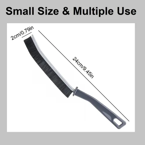 Vista 6 de 5 cepillos de limpieza de hendiduras de cerdas duras – Cepillos de limpieza de hendiduras para uso doméstico, herramienta multifuncional