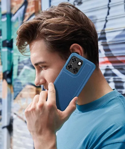 Vista 635 de FNTCASE Funda para iPhone 17 Pro: Fundas delgadas translúcidas de color azul claro compatibles con MagSafe, protección completa de la cámara