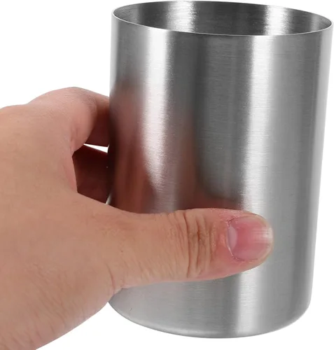 Vista 7 de DOITOOL Soporte para cepillos de dientes para baño, vaso de acero inoxidable para cepillo de dientes, vaso de agua, bebidas, taza de cerveza