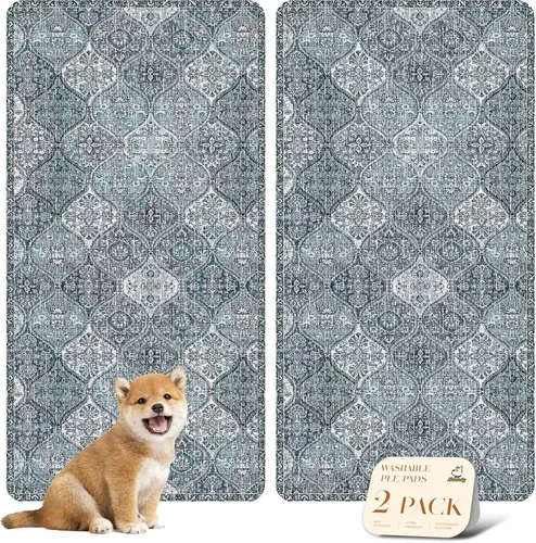 Vista 114 de nunubaby Almohadillas lavables para orina para perros, elegantes, antideslizantes y a prueba de fugas. Almohadillas reutilizables para orinal