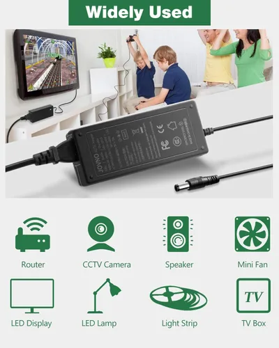 Vista 6 de Cable de alimentación de CC 5 V, adaptador de CA de 15 A, 100-240 V a 5 V, fuente de alimentación de 5 voltios, 10A, 8A, 6A, 5A, RGB LED, enchufe