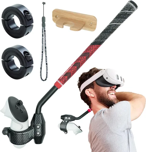 Vista 10 de DeadEyeVR - DriVR Golf Club for Quest - Realistic VR Golf Simulator Handle - Weighted VR Golf Club Grip for Enhanced Play (DriVR Apex)