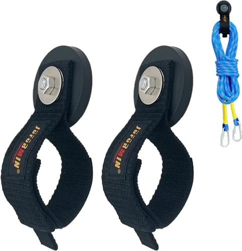 Vista 9 de Gancho Magnético de Alta Resistencia, Soporte Magnético para Herramientas, Ganchos Magnéticos para Cochera, Correa para Extensión de Cable, Cuerda