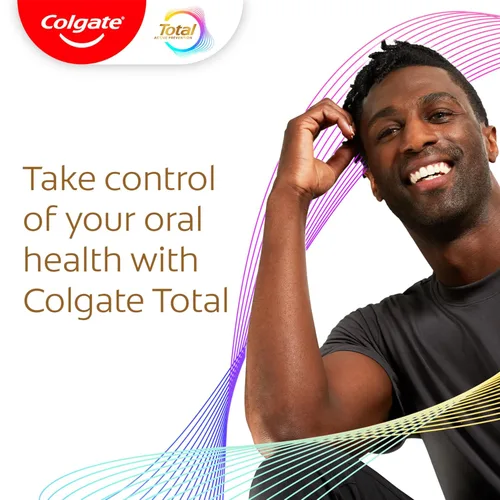 Vista 6 de Colgate Total Active Prevention Pasta dental blanqueadora y carbón, pasta dental blanqueadora anticaries con carbón y flúor, clínicamente probada