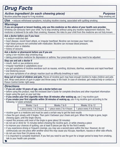 Vista 7 de Nicorette Goma de mascar de nicotina recubierta de 4 mg para ayudar a dejar de fumar con el programa de apoyo conductual, ayuda para dejar de fumar