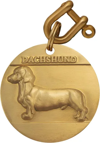 Vista 56 de Etiquetas de identificación para perros de latón macizo con grabado de letras, patrón de alivio 3D frontal, texto personalizado grabado láser