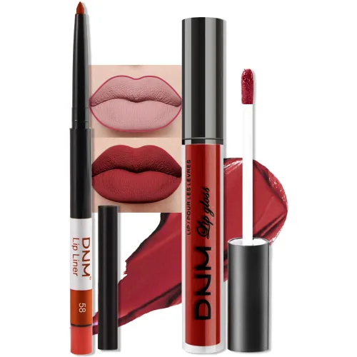 Vista 11 de evpct Juego de 3 lápices labiales líquidos color rojo oscuro, morado, ciruela, mate, para mujer, de larga duración, impermeable, azul sangre