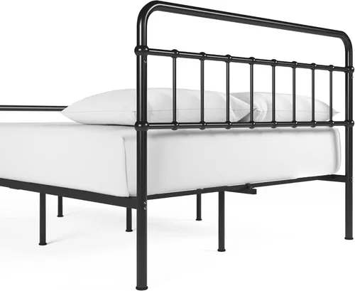 Vista 7 de Zinus Florence - Base de cama con plataforma de metal, base de colchón, no necesita somier, fácil montaje, negro, tamaño individual