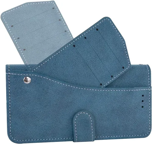 Vista 5 de Asuwish Funda compatible con Moto G9 Plus y protector de pantalla de vidrio templado, soporte para tarjetas de crédito, accesorios celulares, funda