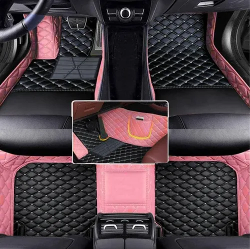 Vista 42 de Alfombrillas de Piso Automotrices de Cuero Completo de Ajuste Personalizado - Mejora el Interior de tu Automóvil con Forros de Piso Específicos
