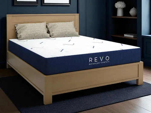 Vista 13 de Revo Synergy - Colchón híbrido de espuma viscoelástica y resortes interiores, tamaño Queen