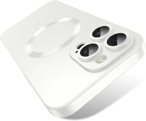 Vista 50 de Funda magnética para iPhone 13 Pro MagSafe con protector de lente de cámara, protección completa, delgada, suave, a prueba de golpes, antiarañazos