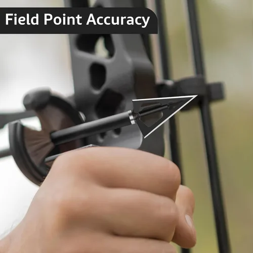 Vista 6 de Hunting Broadheads with 3 Fixed Blade 100 Grain Screw-in Archery Broadheads Compatible with Crossbows,Recurve and Compound Bows