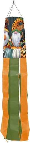 Vista 12 de Briarwood Lane Calabazas a cuadros Otoño Windsock Primitive Fall 40" L