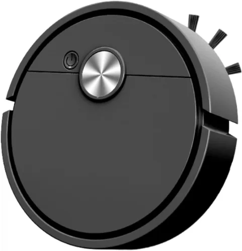 Vista 2 de Aspiradora robótica inteligente, barrido automático 3 en 1, trapeador y vaciado automático para suelos de madera, alfombras y pelo de mascotas Negro