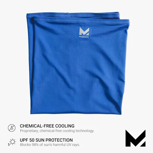 Vista 4 de MISSION Cooling Neck Gaiter, Men and Womens All Weather Neck Gaiters, UPF 50