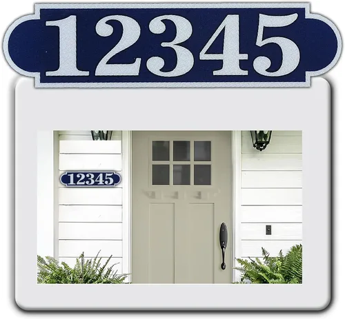Vista 14 de Placas horizontales personalizadas de dirección para exterior, fabricadas en Estados Unidos con material compuesto de aluminio, placa de dirección