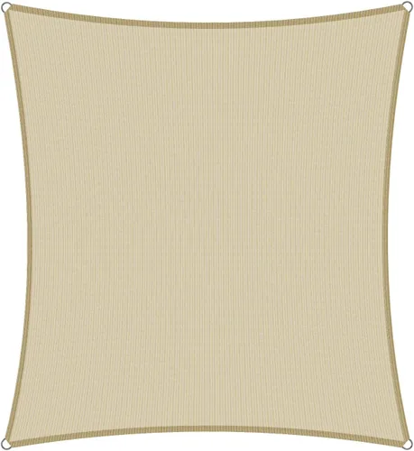 Vista 9 de Toldo parasol rectangular de 3 x 14 pies para patio, patio trasero, tela permeable para césped, jardín, actividades al aire libre, color beige