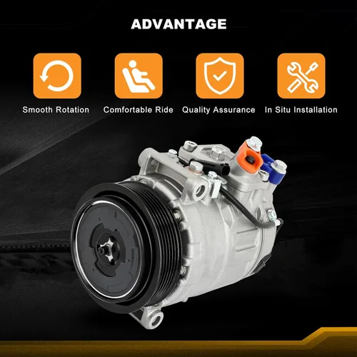 Vista 4 de Compresor de CA para M-ercedes-Benz C240 C320 CL500 CL550 CLK320 CLK500 CLK55 AMG CLS500 CLS55 AMG CLS550 AMG CLS550 E320 E500 E55 AMG G E550 GL450