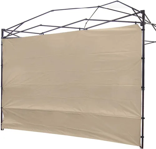 Vista 11 de Toldo Parasol Pared Lateral para Gazebos Carpa Impermeable para 10x10ft Pop up Pierna Recta Exterior 1 Pieza Nuevo Solo Negro