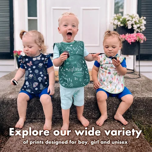 Vista 11 de BapronBaby Be Brave - Babero de bombero - Babero más seguro sin lazo para el cuello para bebés y niños pequeños - Suave impermeable resistente a