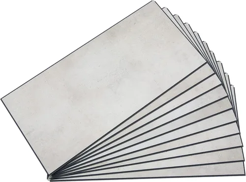 Vista 8 de Palisade Azulejos de Vinilo Entrelazados Impermeables para Pared/Salpicadero para Cocina o Baño en Pizarra Agrietada (Muestra de 4.5x11 pulgadas)