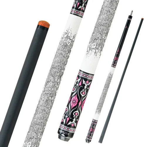 Vista 21 de KONLLEN Carbon Fiber Pool Cue Stick 58-inch Professional Pool Sticks for Adults Full Carbon Technology Low Deflection Pool Cue Billiard Cues with