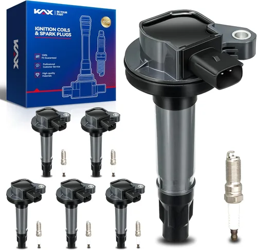Vista 16 de KAX Juego de 4 bobinas de encendido y bujía de iridio doble para Toyota Corolla 1999-2004 2007-2008, Corolla 2005-2006 1.8L, Matrix 2003-2006 1.8L