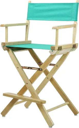 Vista 25 de Casual Home - Silla de director de 18 in, marco negro, lona negra, altura clásica