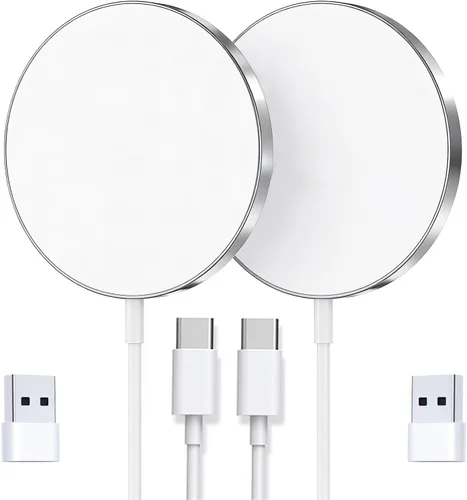 Vista 13 de Cargador MagSafe, almohadilla de carga inalámbrica magnética para iPhone 17/17 Pro/17 Pro Max/Air/16 15 14 13 12 Pro Max Plus mini/AirPods 2 3 Pro