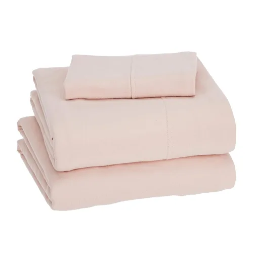 Vista 18 de Amazon Basics Juego de sábanas de jersey 100% algodón, material transpirable, lavable a máquina, individual, marrón