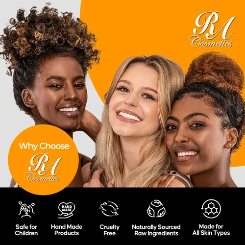 Vista 8 de RA COSMETICS Cacao batido y manteca de karité, sin perfume, 12 onzas, humectante para la piel 100% puro y natural con aceite de coco, mantequilla