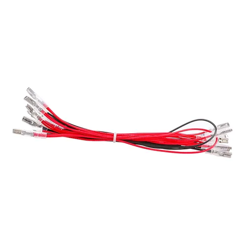 Vista 9 de 2 unidades de cable de alimentación LED JST XH2.54 2Pin Plug a terminales de 0.110 pulgadas/0.110 in arnés de cable de puente iluminado 20 botones